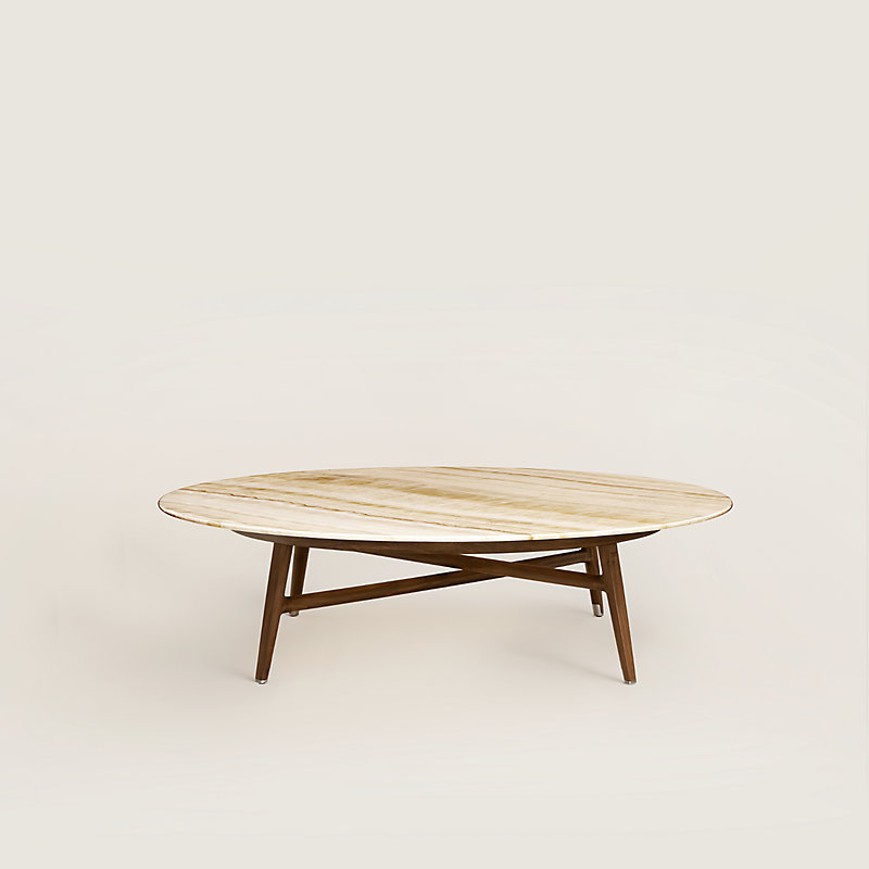 Ivory round deals coffee table